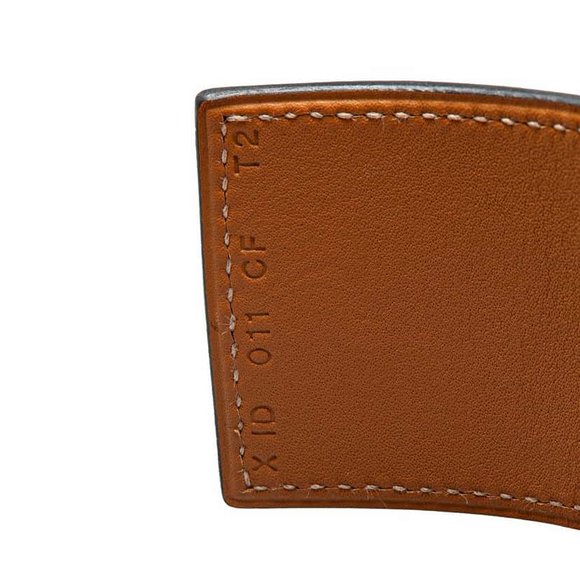 Hermès Epsom Manchette Drag Bracelet Red Leather Good condition - Box View