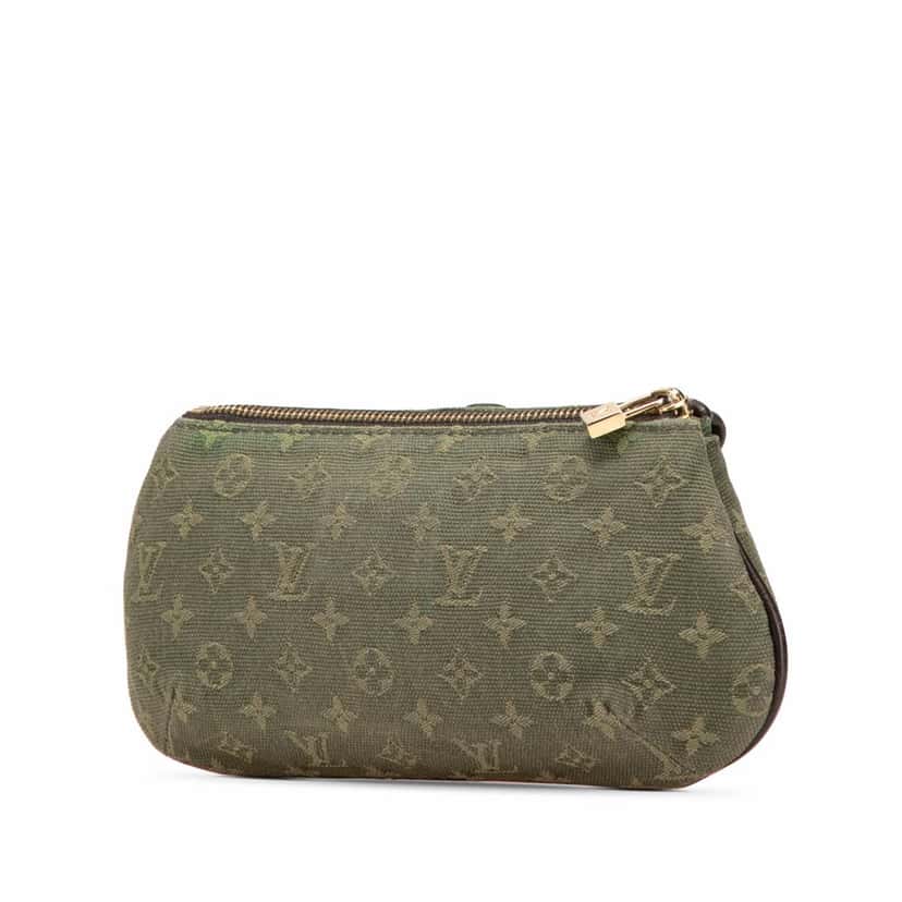 Louis Vuitton Monogram Mini Lin Anne Sophie Pouch Green Canvas Good condition - Back View