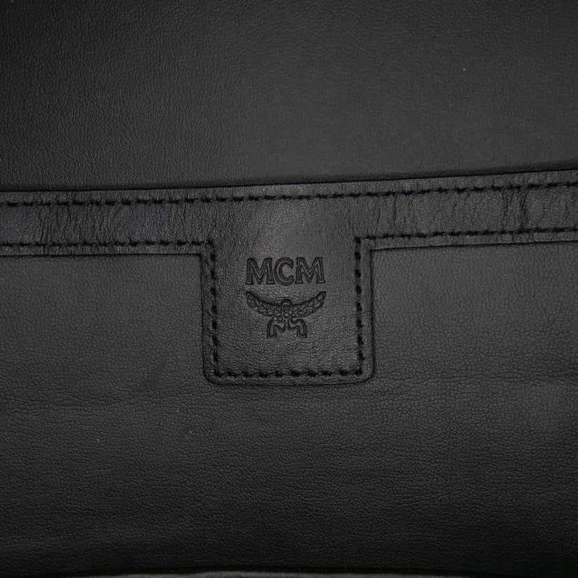 Mcm Medium Visetos Leather Stark MCmotor Backpack Black Canvas Good condition - Box View