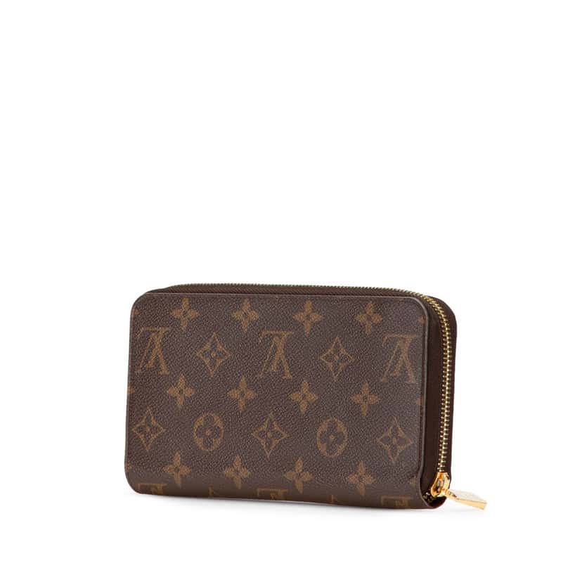 Louis Vuitton Monogram Zippy Long Wallet Brown Canvas Good condition - Back View