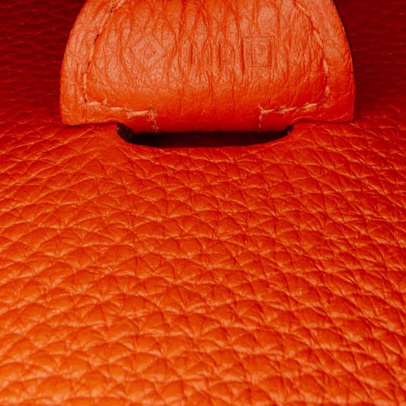 Hermès Clemence Evelyne III PM Orange Leather Good condition - Box View