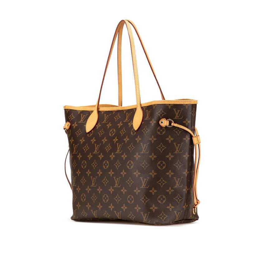 Louis Vuitton Monogram Neverfull MM Brown Canvas Good condition - Back View