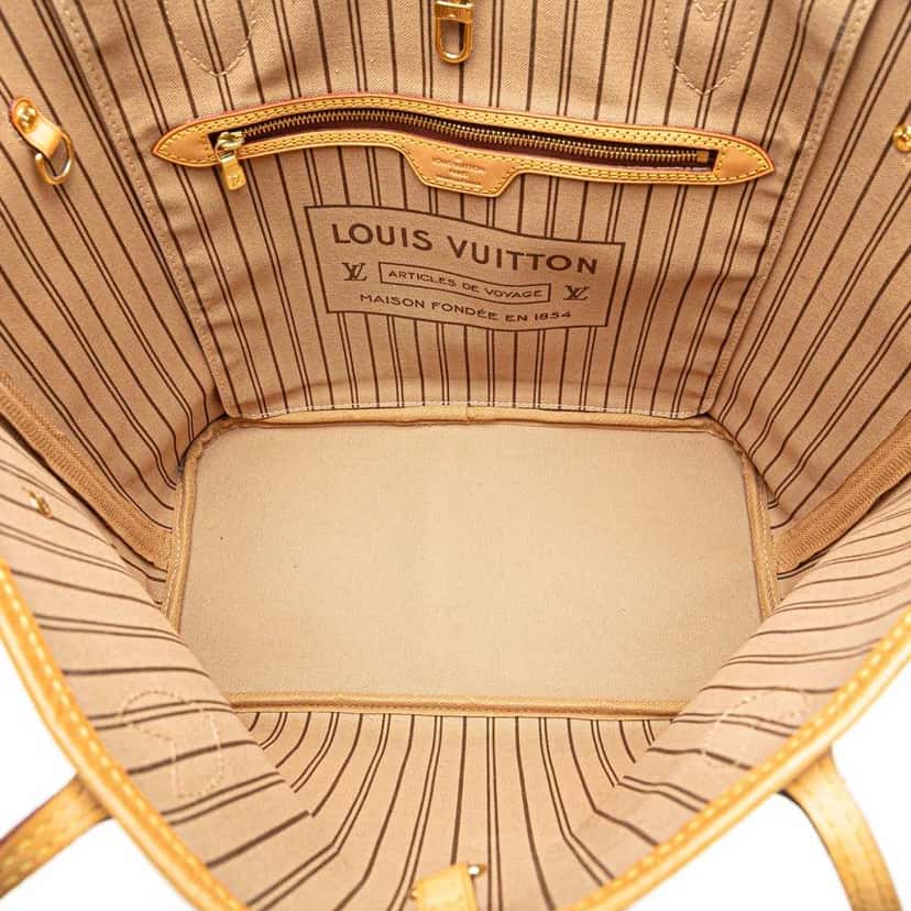 Louis Vuitton Monogram Neverfull MM Brown Canvas Good condition - Model View