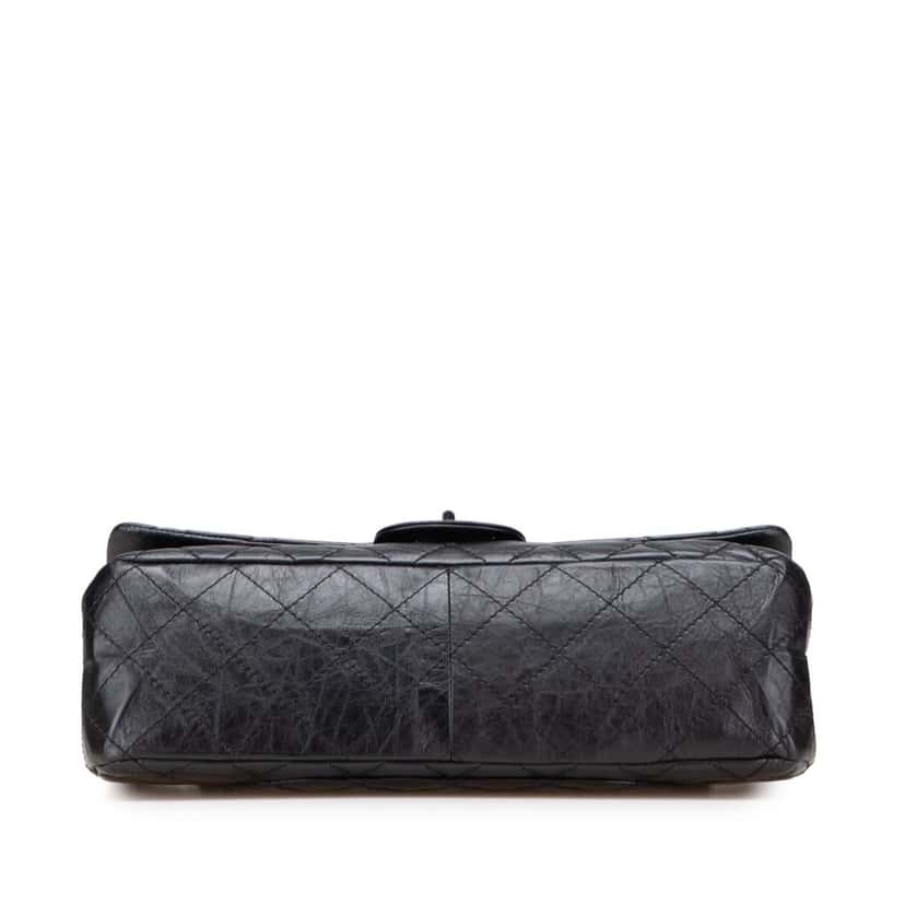 Chanel Reissue 2.55 Aged Calfskin Double Flap 227 Black Leather Good condition - Inside View