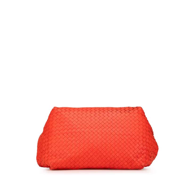 Bottega Veneta Nappa Intrecciato Parachute Tote Red Leather Good condition - Inside View