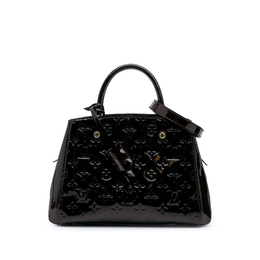 Louis Vuitton Monogram Vernis Montaigne BB Purple Leather Good condition - Front View