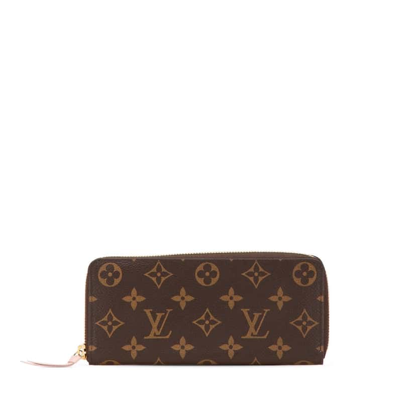 Louis Vuitton Monogram Clemence Long Wallet Brown Canvas Good condition - Front View