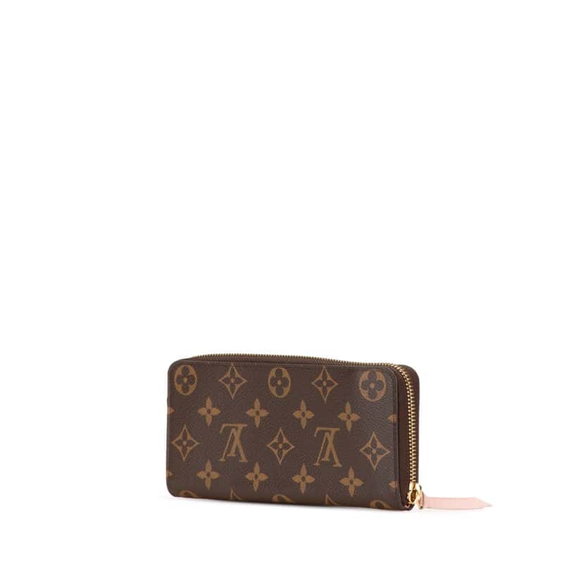 Louis Vuitton Monogram Clemence Long Wallet Brown Canvas Good condition - Back View