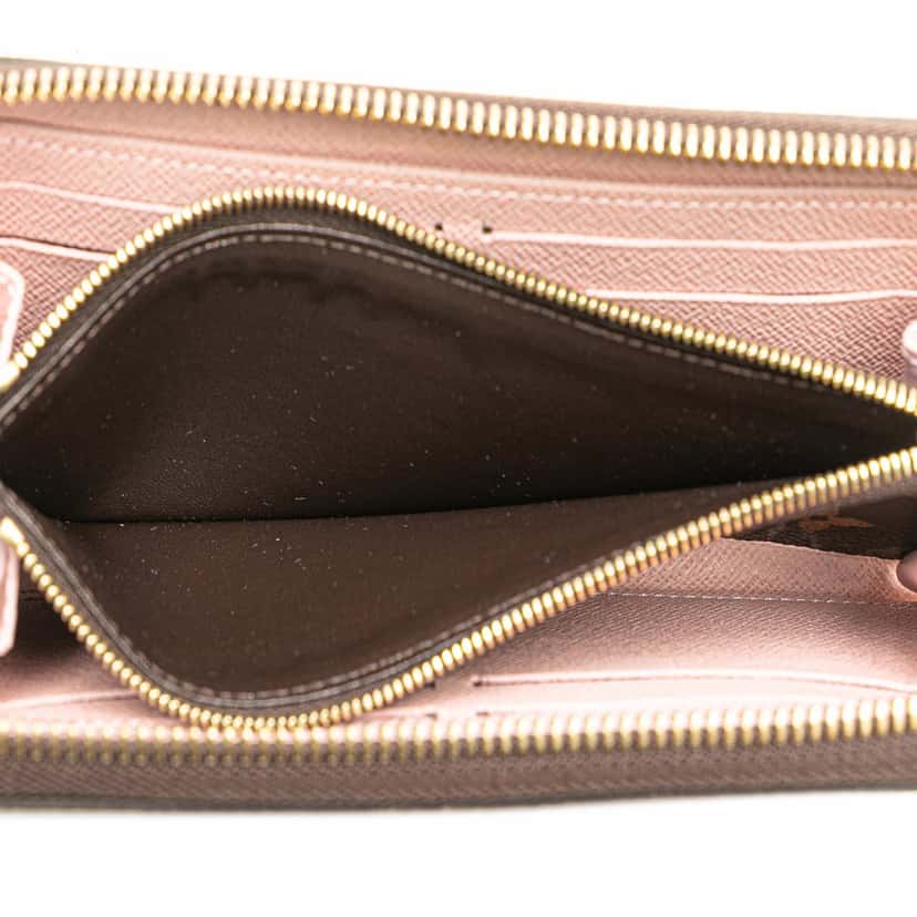 Louis Vuitton Monogram Clemence Long Wallet Brown Canvas Good condition - Box View