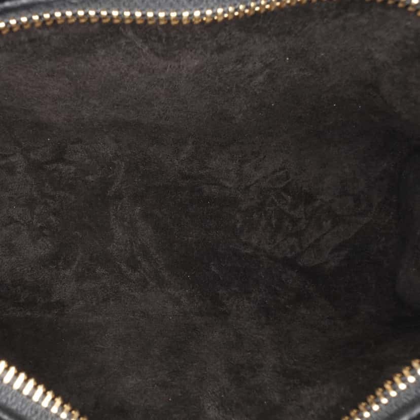Celine Smooth Calfskin Cuir Triomphe Shoulder Bag Black Leather Good condition - Model View