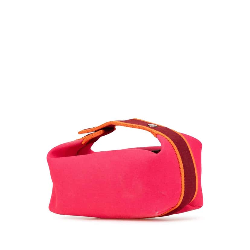 Hermès Small Canvas Bride A Brac Pink Canvas Good condition - Back View