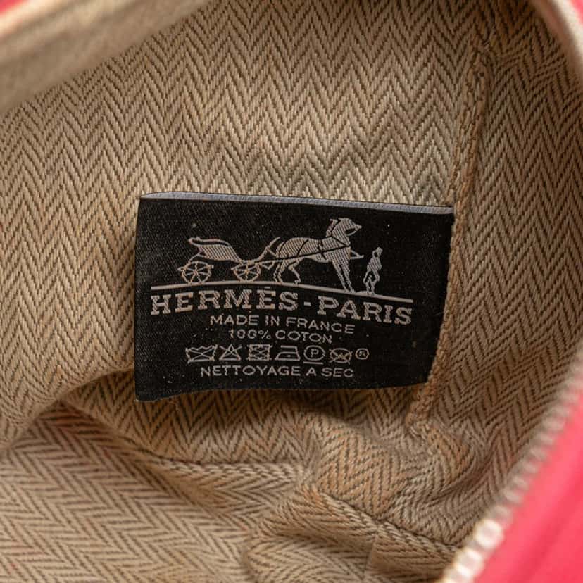 Hermès Small Canvas Bride A Brac Pink Canvas Good condition - Box View