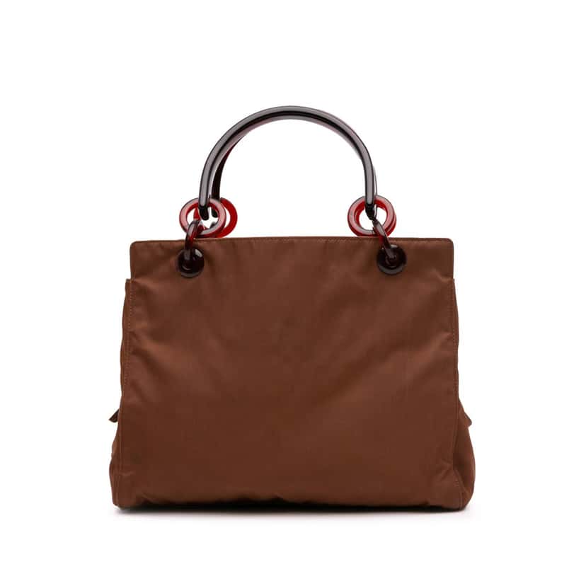 Prada Tessuto Mare Handbag Brown Good condition - Front View