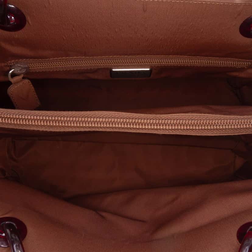 Prada Tessuto Mare Handbag Brown Good condition - Model View