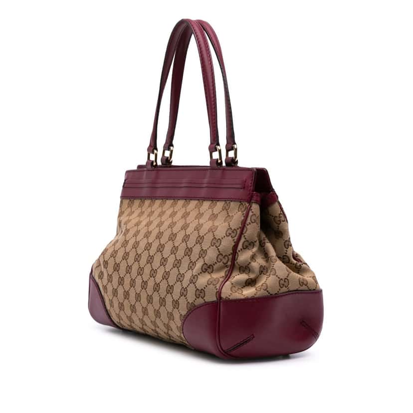 Gucci GG Canvas Mayfair Tote Brown Canvas Good condition - Back View