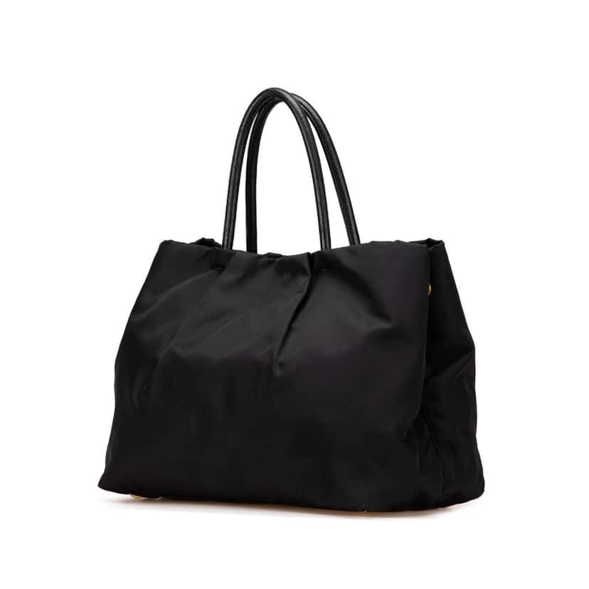 Prada Tessuto Fiocco Bow Handbag Black Good condition - Back View