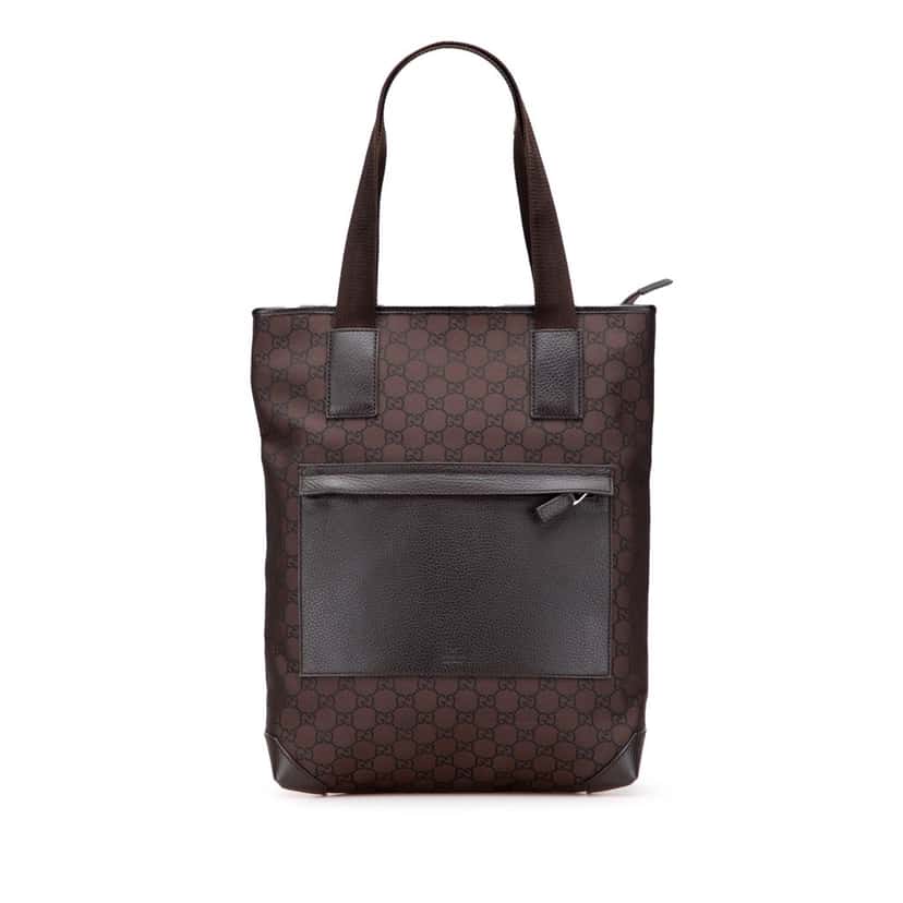 Gucci GG Canvas Tote Brown Canvas Good condition - Front View