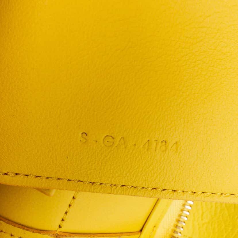 Celine Mini Leather Belt Bag Satchel Yellow Leather Good condition - Box View