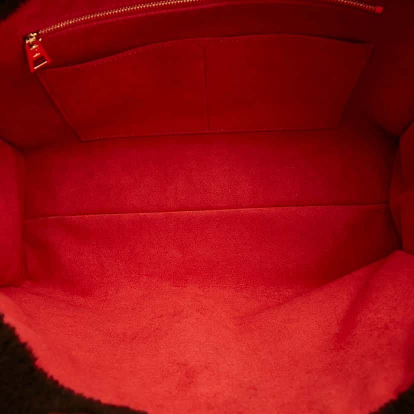 Louis Vuitton Monogram Giant Shearling Teddy Onthego GM Black Wool Good condition - Box View
