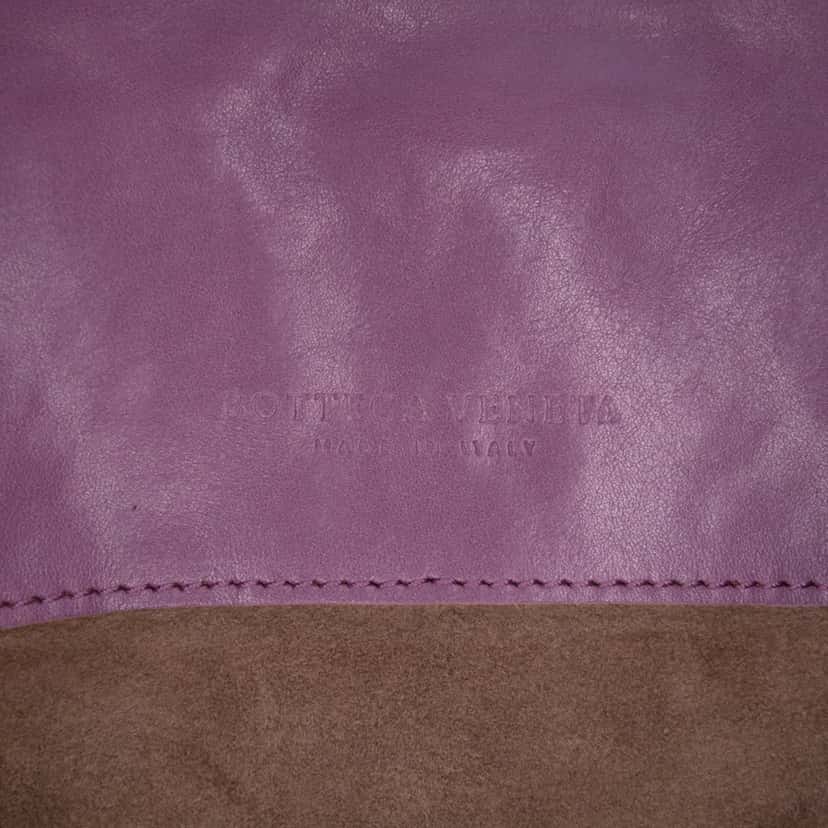 Bottega Veneta Vitello Mosaico Laque Tote Purple Leather Very good condition - Box View