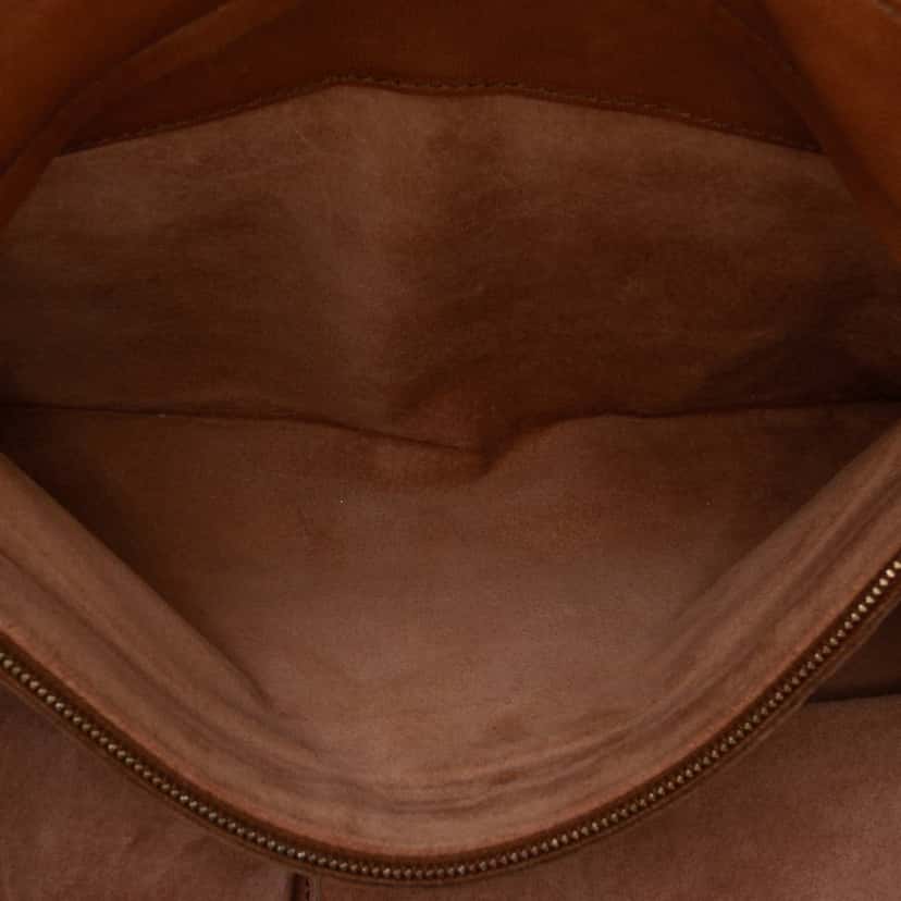 Bottega Veneta Nappa Intrecciato Trimmed Napoli Handbag Brown Leather Good condition - Box View