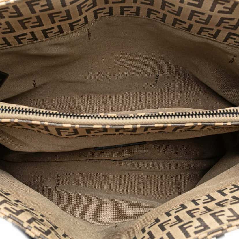 Fendi Zucchino Canvas Tote Brown Canvas Good condition - Model View