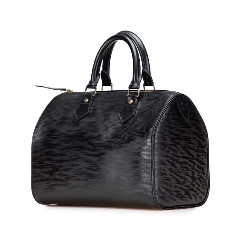Louis Vuitton Epi Speedy 25 Black Leather Good condition - Back View