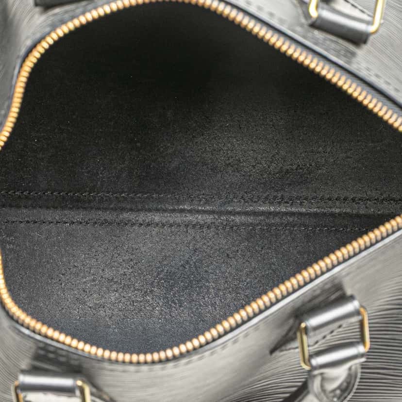 Louis Vuitton Epi Speedy 25 Black Leather Good condition - Model View