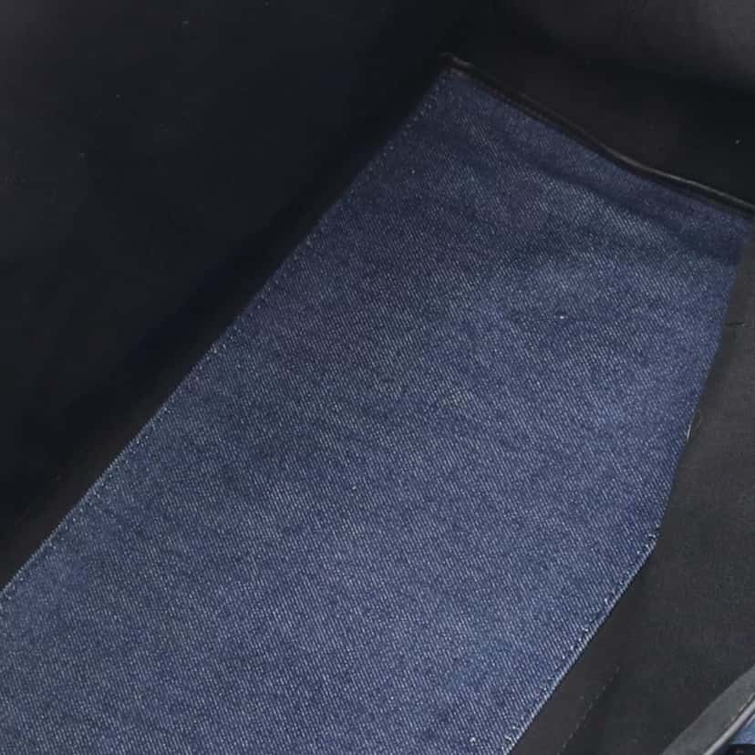 Balenciaga Denim Navy Cabas M Blue Denim Good condition - Inside View