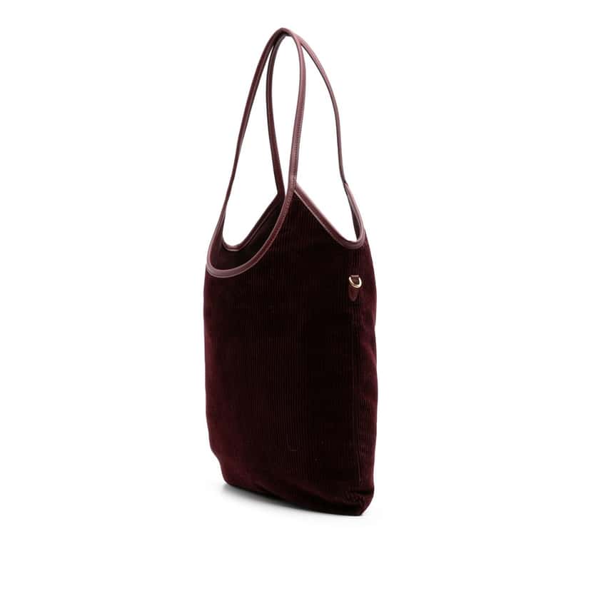 Miu Miu Corduroy Ivy Tote Red Velvet Good condition - Back View