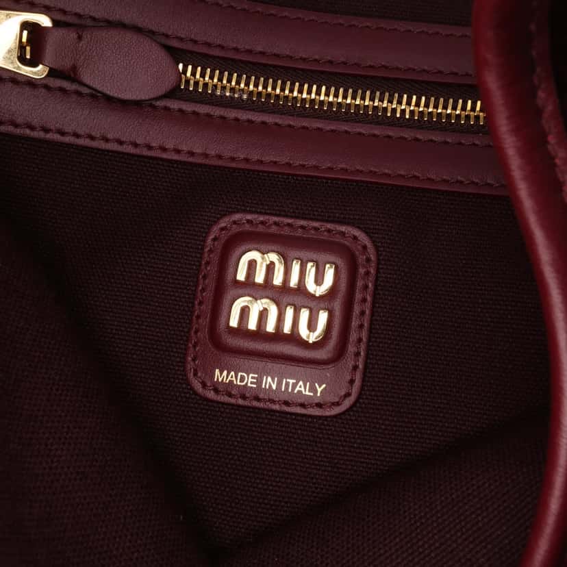Miu Miu Corduroy Ivy Tote Red Velvet Good condition - Box View