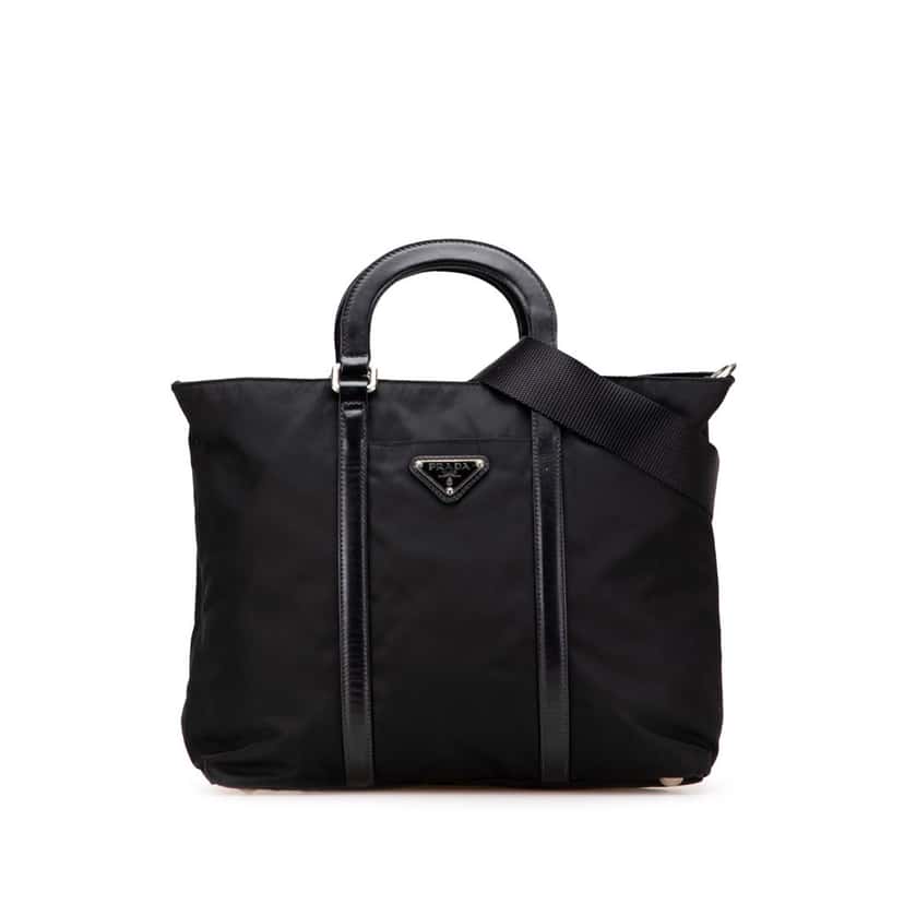 Prada Tessuto Satchel Black Good condition - Front View