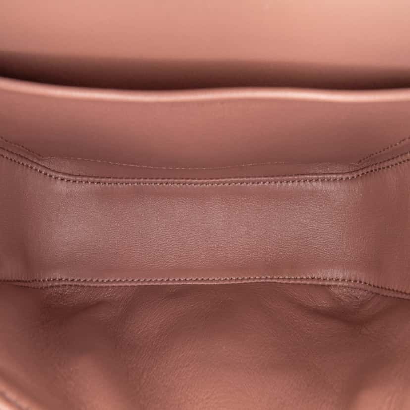 Celine Teen Shiny Calfskin Triomphe Crossbody Brown Leather Good condition - Model View