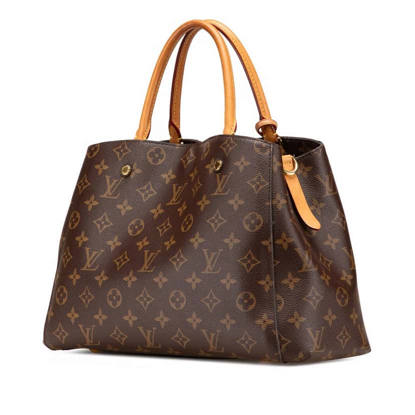Louis Vuitton Monogram Montaigne MM Brown Canvas Good condition - Back View