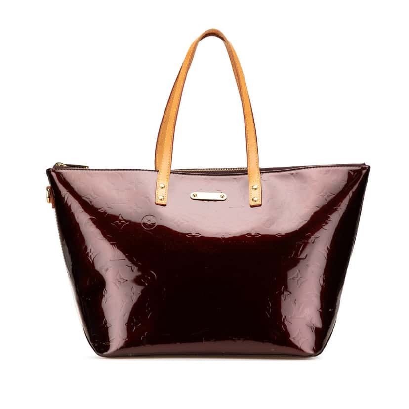 Louis Vuitton Monogram Vernis Bellevue GM Purple Leather Good condition - Front View