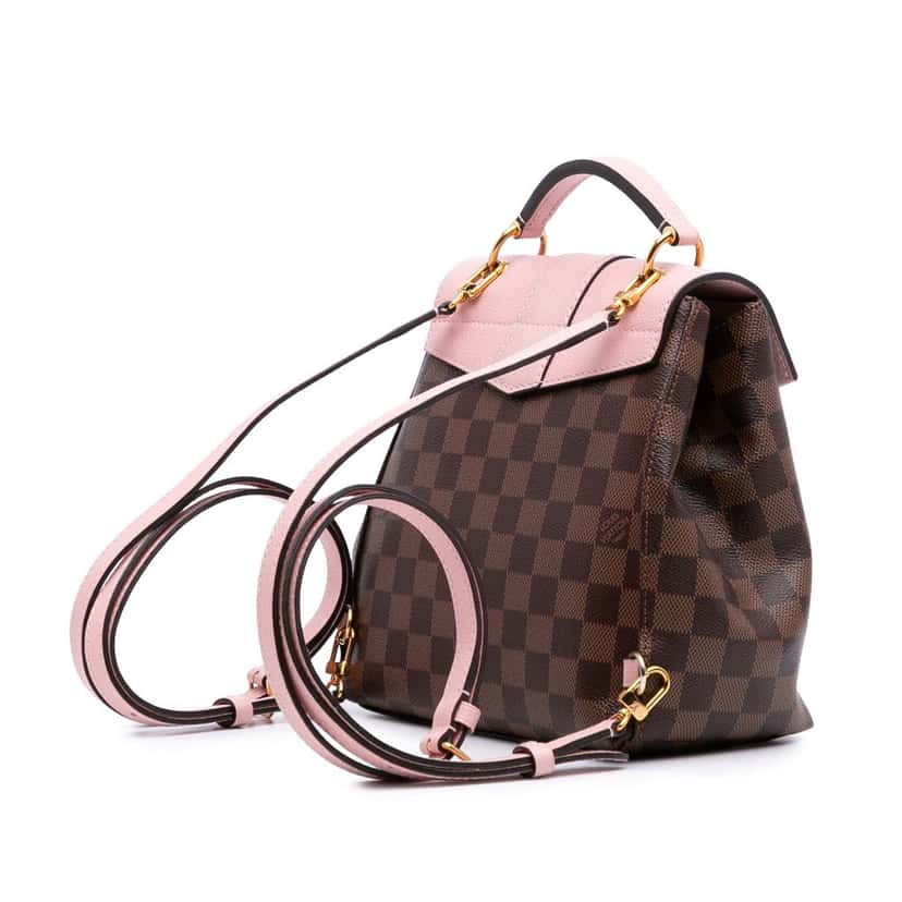 Louis Vuitton Damier Ebene Clapton Brown Canvas Good condition - Back View
