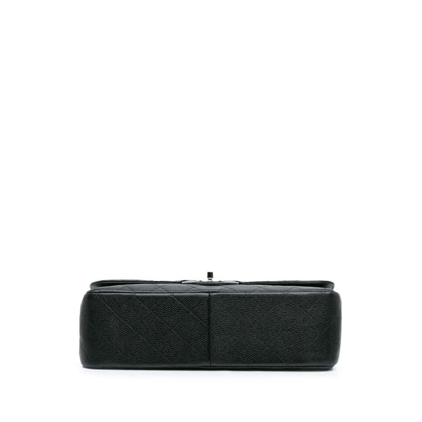 Chanel Jumbo Classic Caviar Double Flap Black Leather Good condition - Inside View