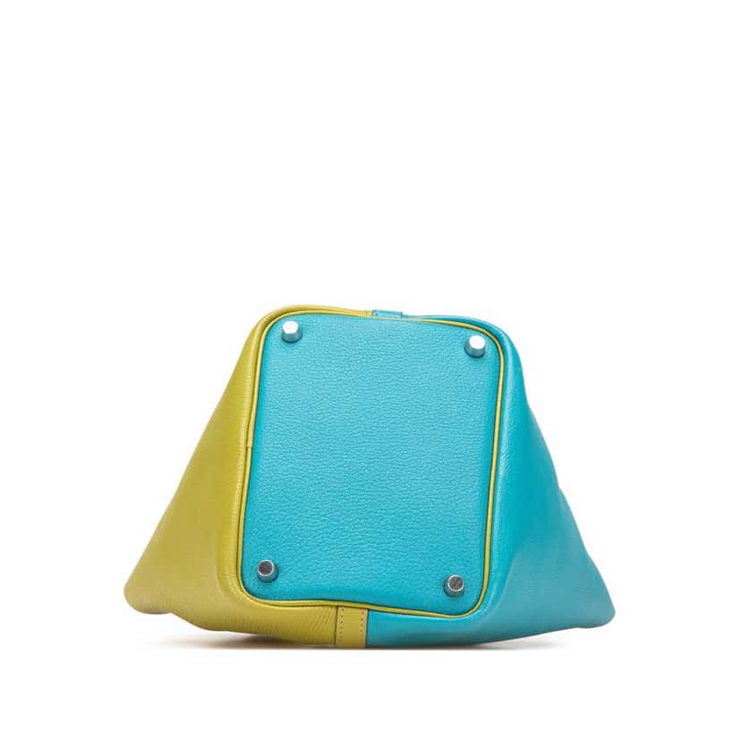 Hermès Bicolor Clemence Picotin 18 Blue Leather Good condition - Inside View
