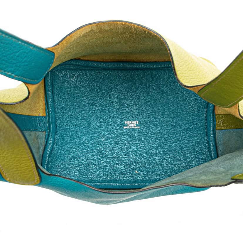 Hermès Bicolor Clemence Picotin 18 Blue Leather Good condition - Model View