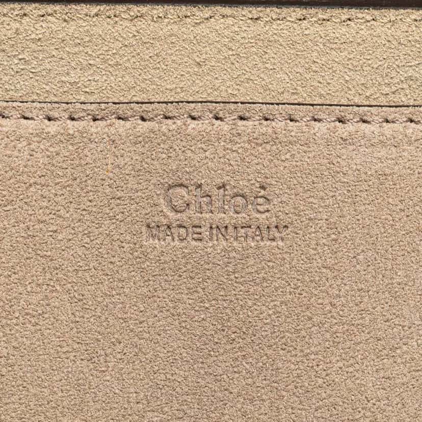 Chloé Small Suede and Calfskin Drew Crossbody Brown Leather Good condition - Box View