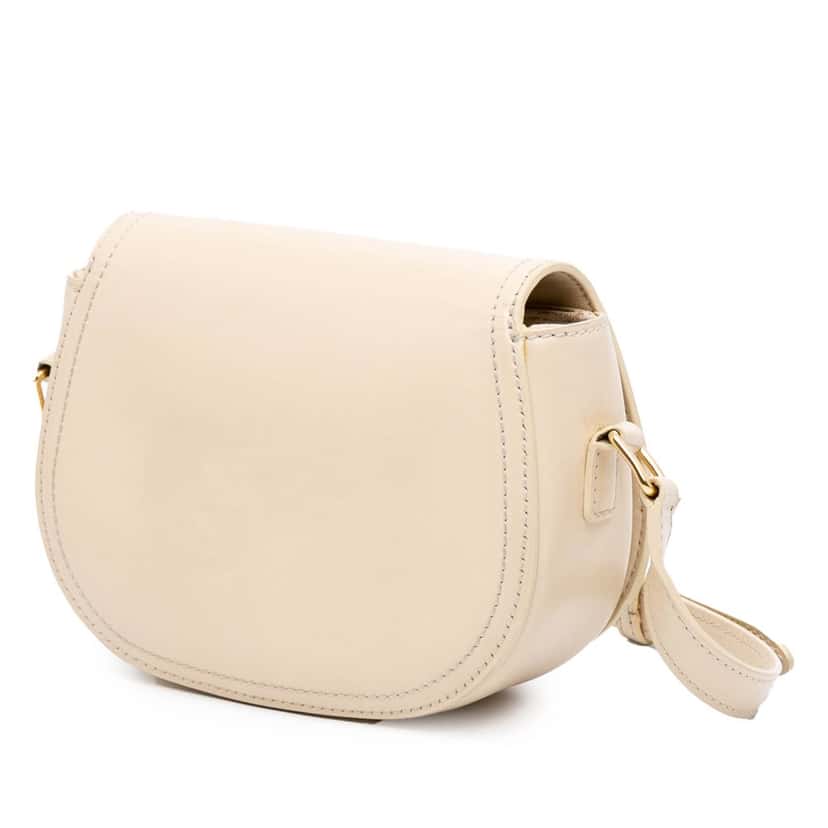 Celine Small Satinated Calfskin Crecy Flap Crossbody Brown Leather Good condition - Back View