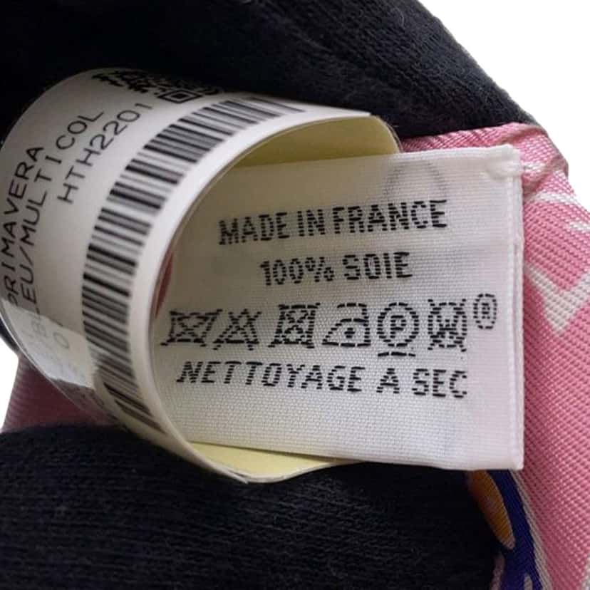 Hermès Isola Di Primavera Silk Twilly Scarf Pink Silk Very good condition - Box View