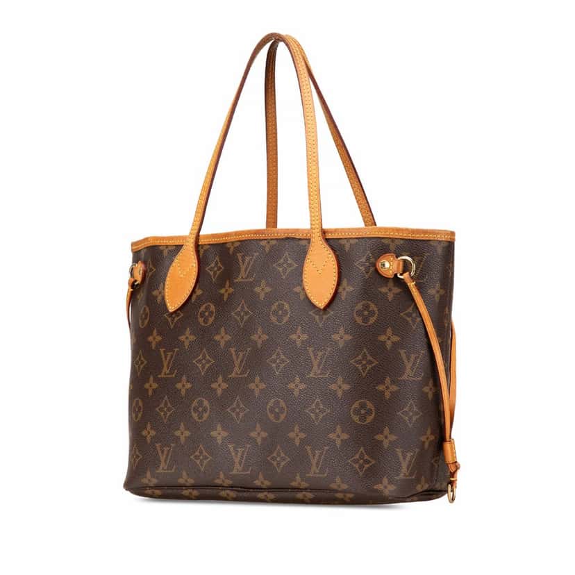 Louis Vuitton Monogram Neverfull PM Brown Canvas Good condition - Back View