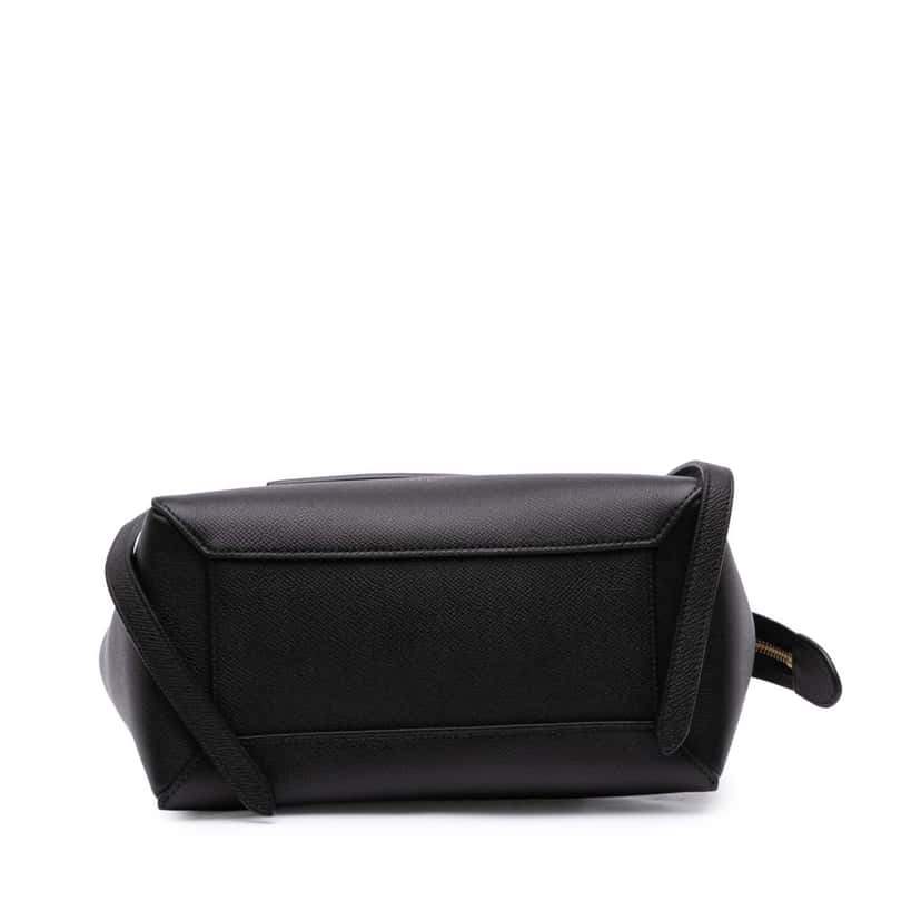 Celine Micro Grained Calfskin Belt Bag Black Leather Good condition - Inside View