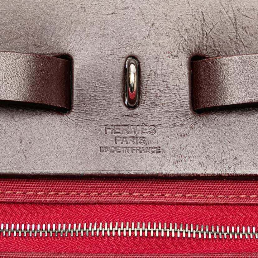 Hermès Toile Herbag Zip 31 Pink Canvas Fair condition - Box View