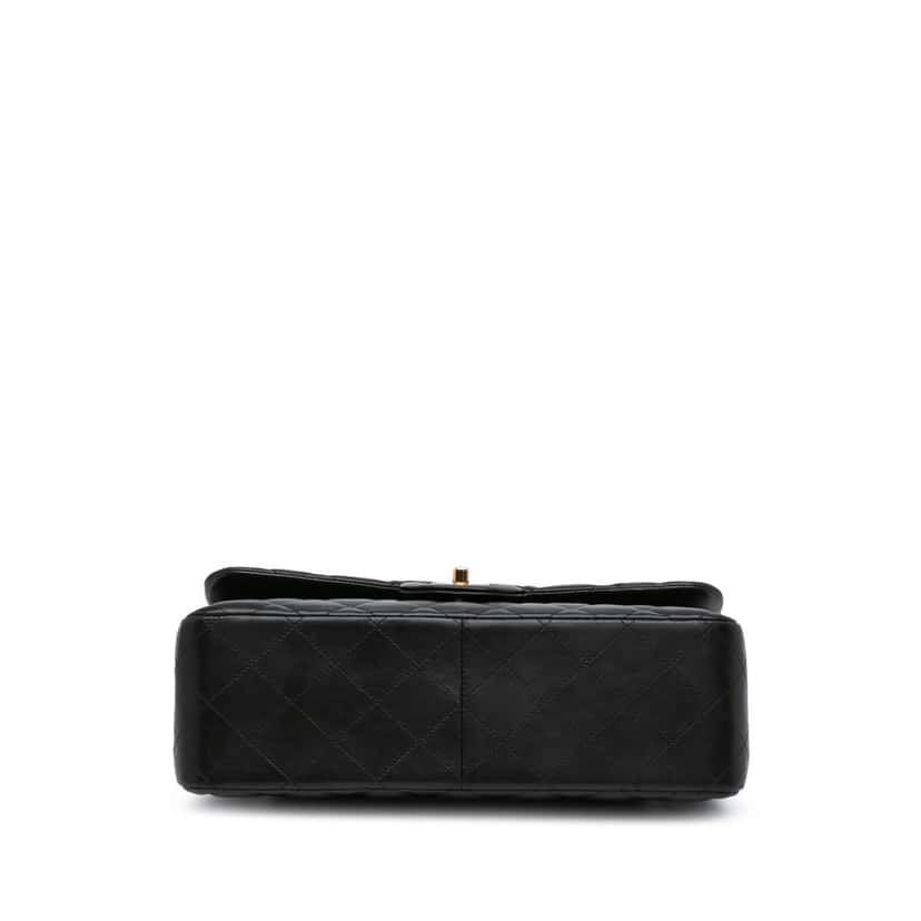 Chanel Jumbo Classic Lambskin Double Flap Black Leather Good condition - Inside View