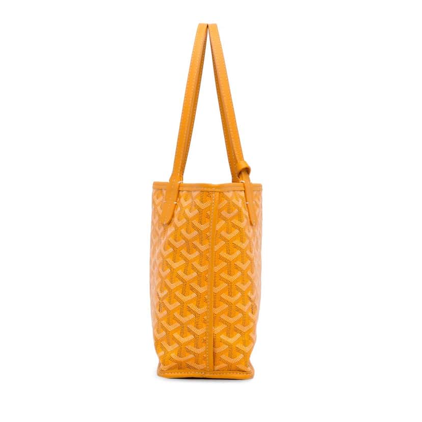 Goyard Mini Goyardine Reversible Anjou Yellow Canvas Good condition - Inside View