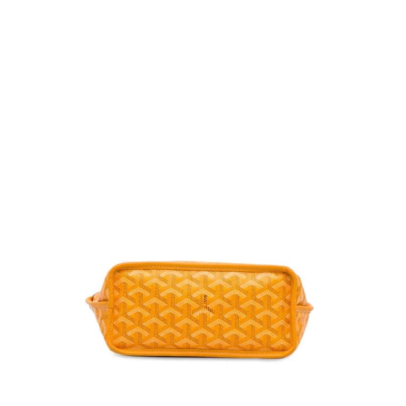 Goyard Mini Goyardine Reversible Anjou Yellow Canvas Good condition - Box View
