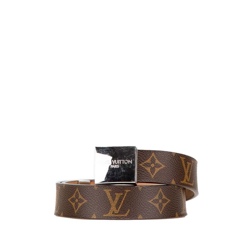 Louis Vuitton Monogram Ceinture Belt Brown Canvas Good condition - Front View