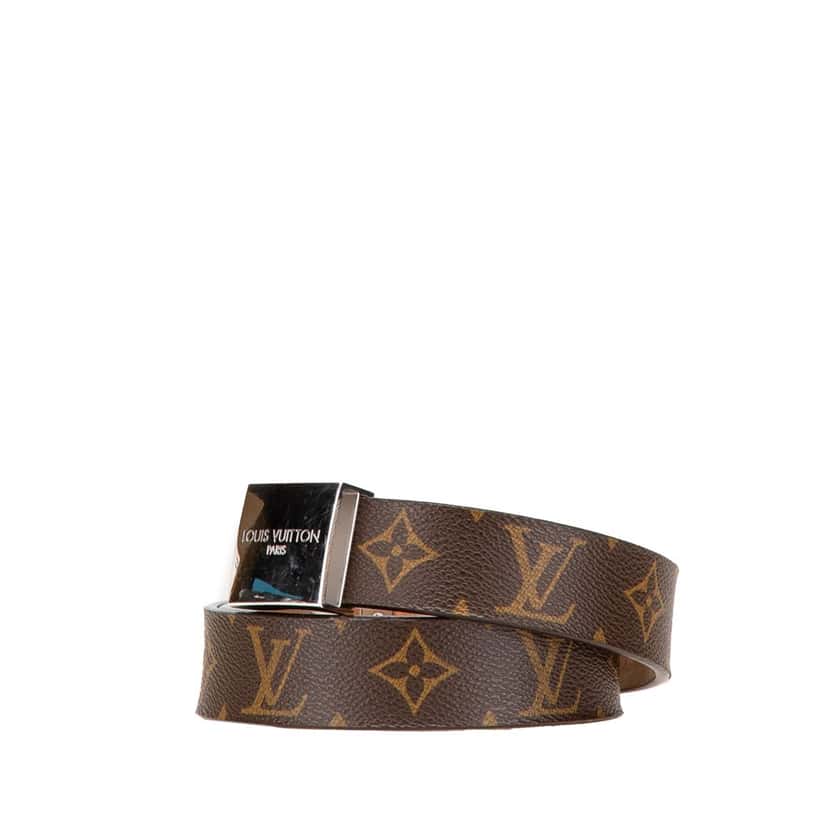 Louis Vuitton Monogram Ceinture Belt Brown Canvas Good condition - Back View